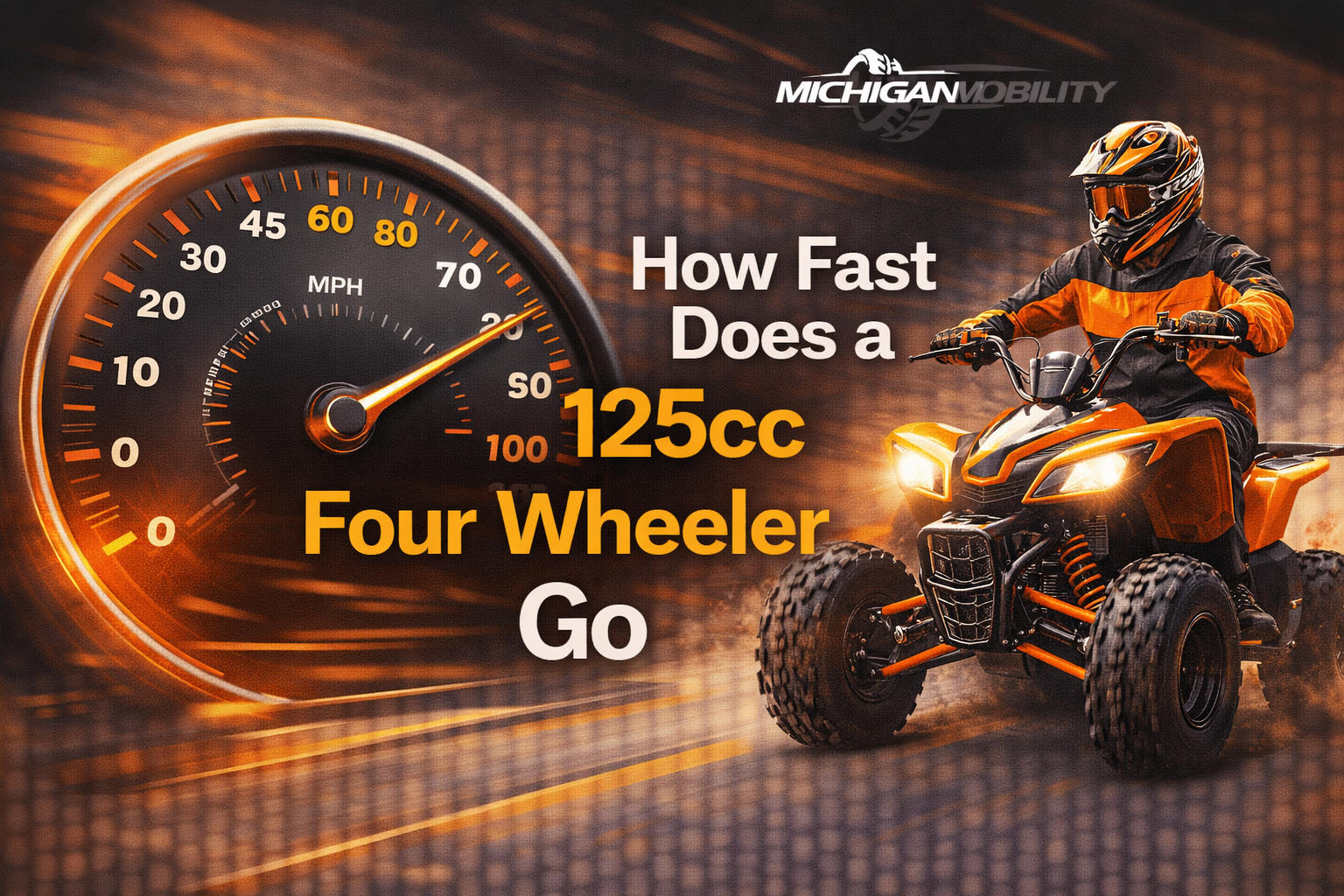 how fast does a 125cc four wheeler go